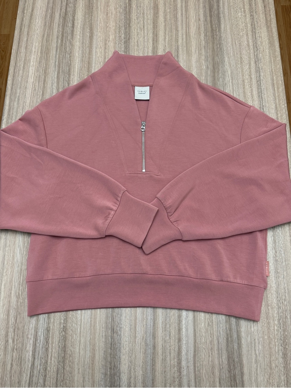 Varley Davidson Sweat Pullover in Wild Rhubarb Size X-Large Women’s Double Soft